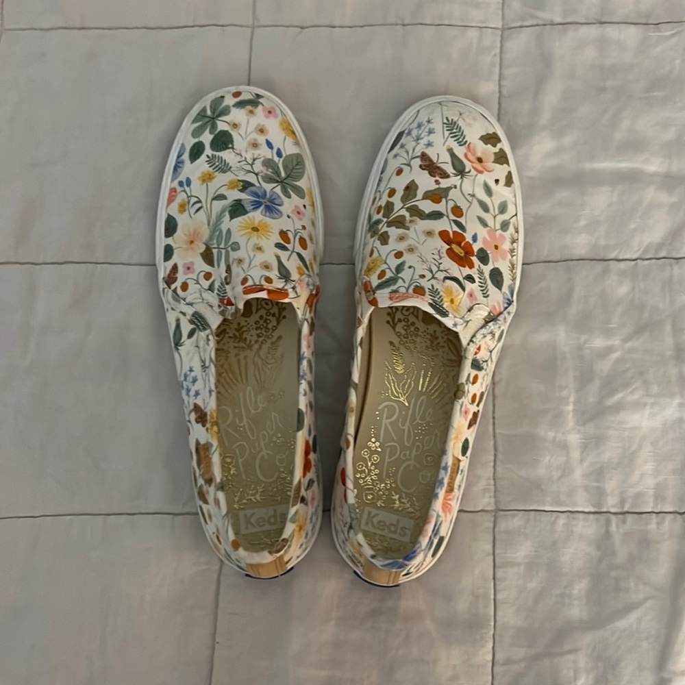 Rifle paper co Keds slip on sneakers - run small!